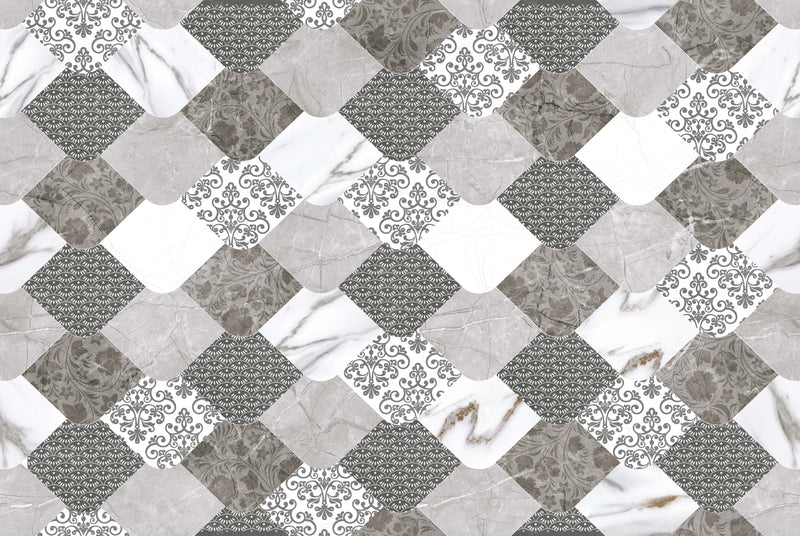 1151 Grey Glossy Finish Ceramic 30x45cm Bathroom Wall Tiles