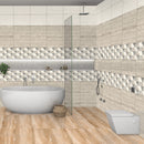 483 Grey Wood Effect Gloss Finish Ceramic 30x45cm Bathroom Wall Tiles