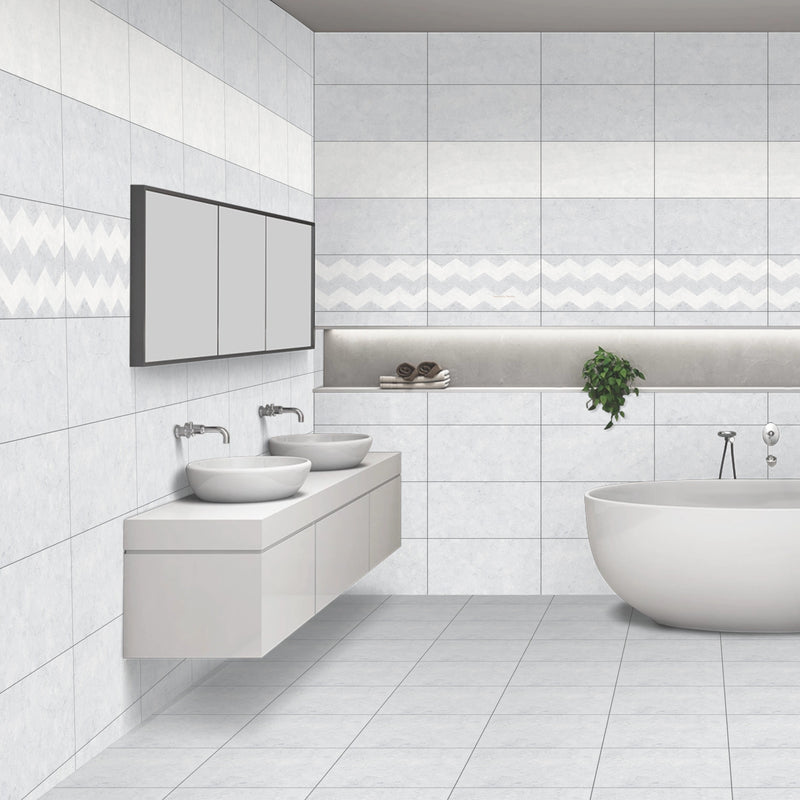 5172 Grey Marble Matt Finish Ceramic 30x30cm Bathroom Floor Tiles