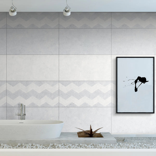 5172 Grey Glossy Finish Ceramic 30x60cm Bathroom Wall Tiles