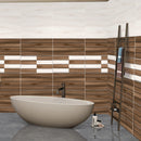 555 Cream Brown Glossy Finish Ceramic 30x45cm Bathroom Wall Tiles