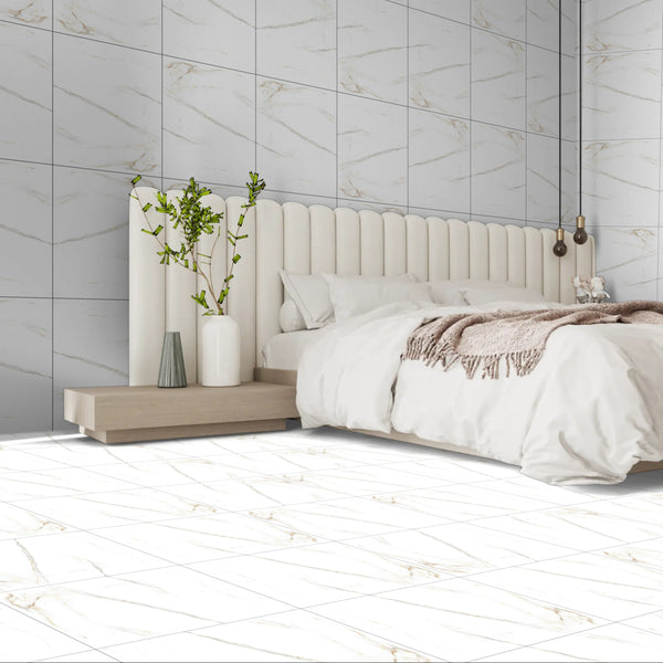 Carara Golden Matt Finish Porcelain 60x60cm Wall and Floor Tiles