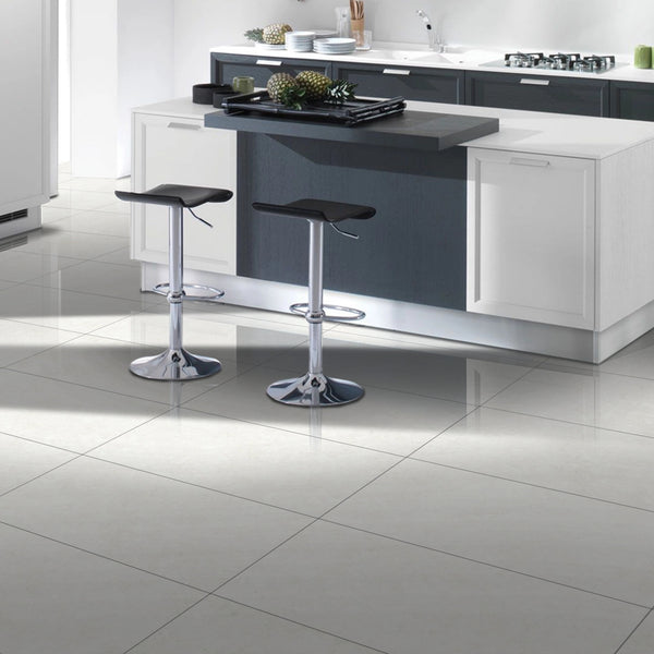 Ehan Bianco Glossy Finish Porcelain 60x120cm Wall and Floor Tiles