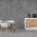 Insperia Black Porcelain Matt 60x60cm Wall And Floor Tiles