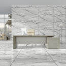 Inara Bianco Gloss Finish Porcelain 60x120cm Wall and Floor Tiles