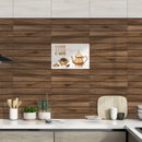 555 Cream Brown Glossy Finish Ceramic 30x45cm Kitchen Wall Tiles